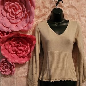 Tan sweater top